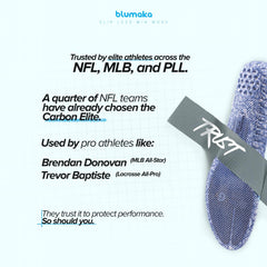 Blumaka Carbon Elite insoles durable energy return supports play.