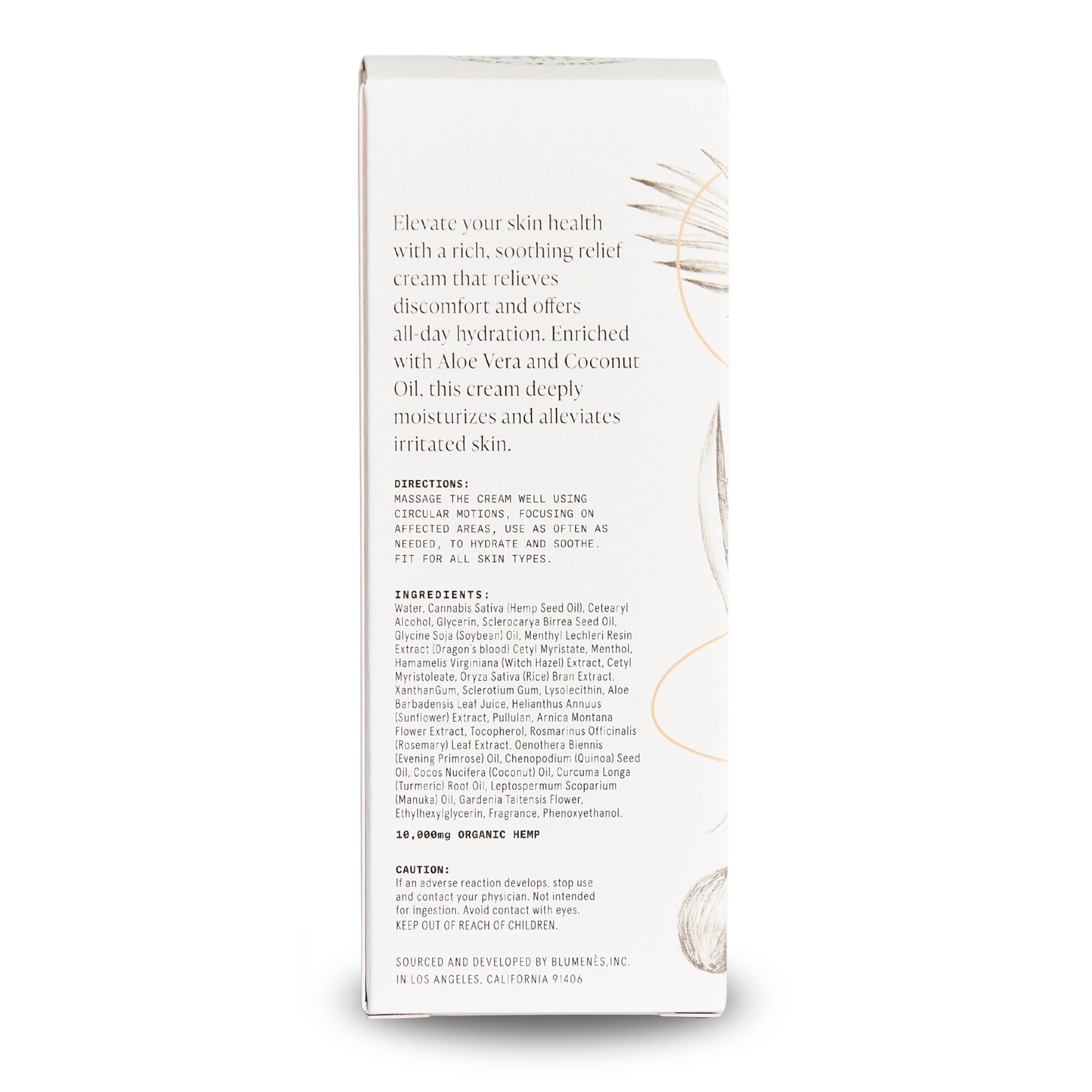 Blumenes Body Renewal creamy texture on leg skin feels soft.