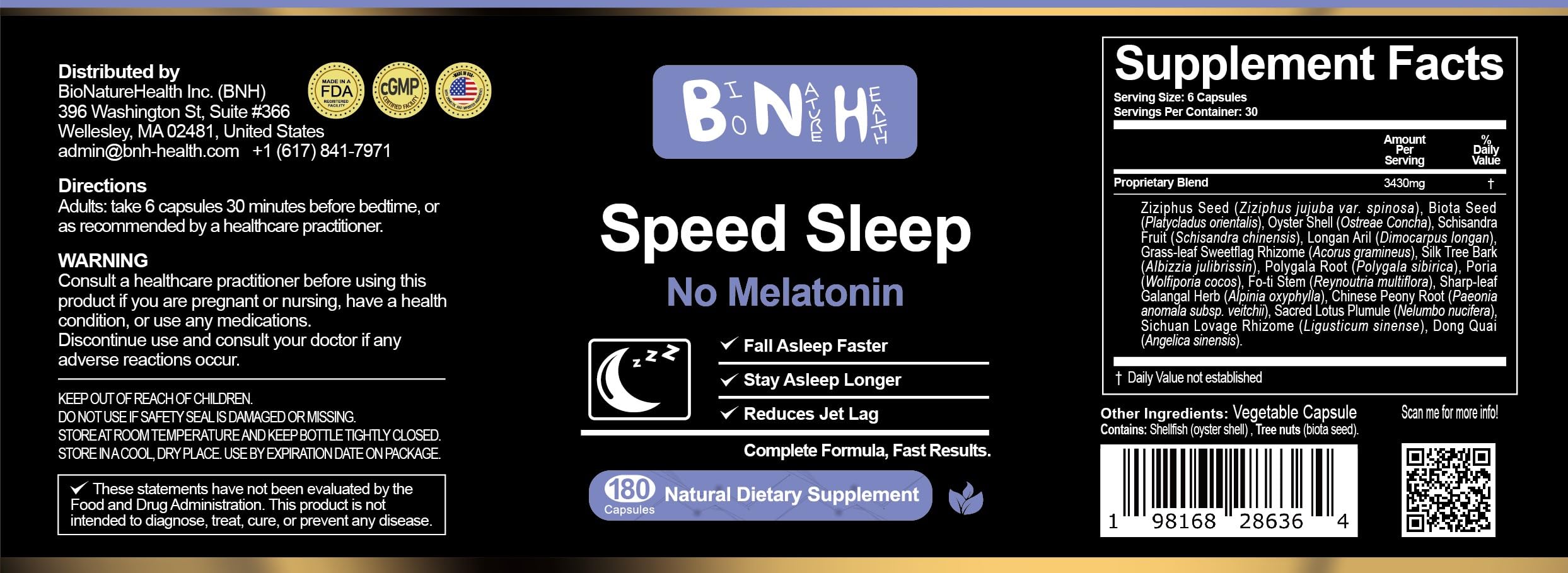Evening ritual with BNH sleep aid supports transition toward deeper sleep