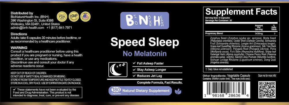 Evening ritual with BNH sleep aid supports transition toward deeper sleep