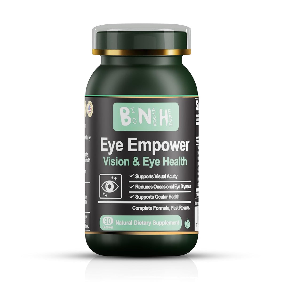 BNH Eye Empower blue light protection bottle promotes daily eye comfort.