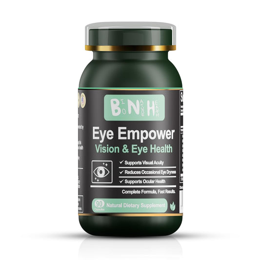 BNH Eye Empower blue light protection bottle promotes daily eye comfort.