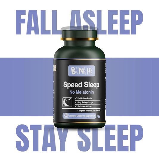 BNH capsules close-up highlighting the 15-herb formula for gentle rest