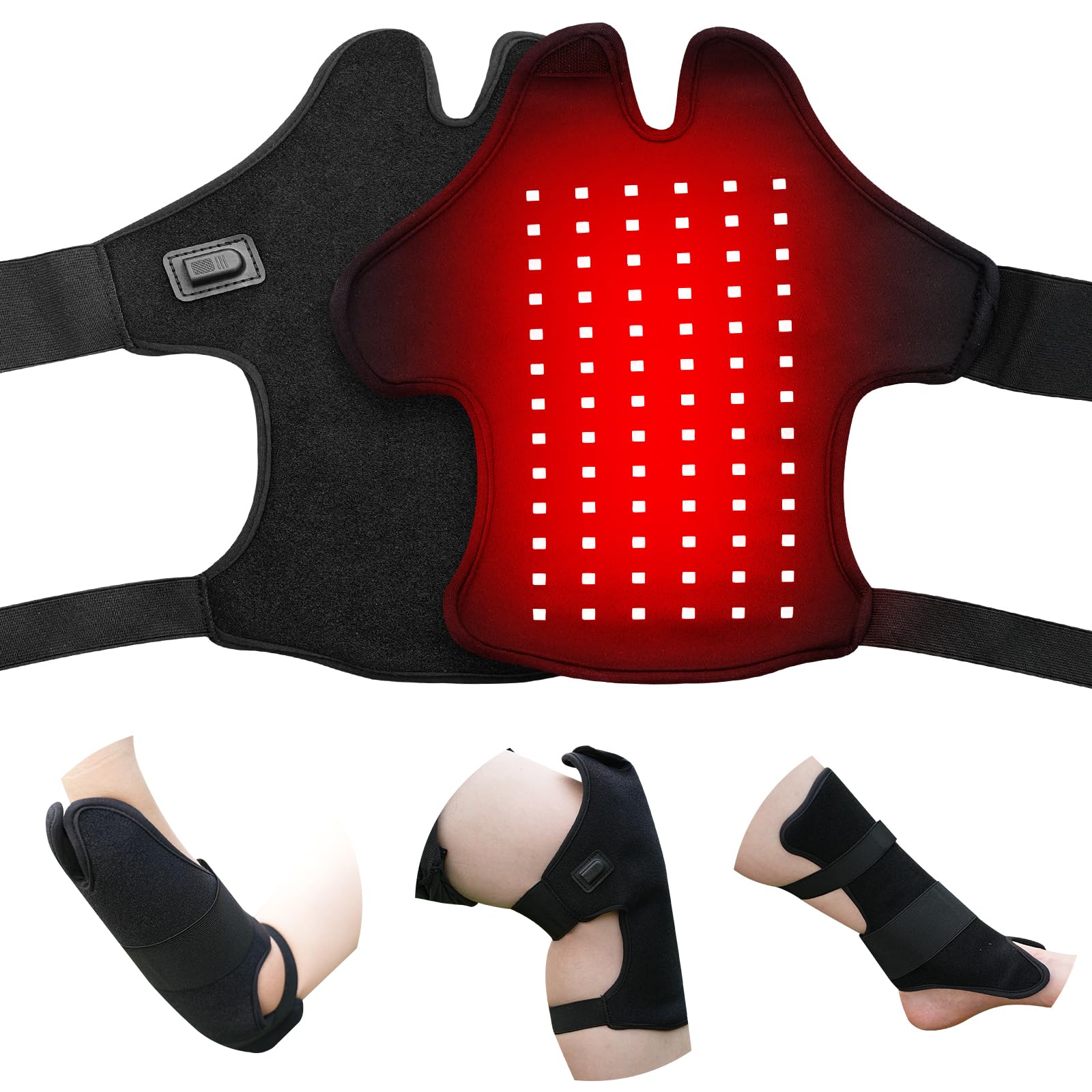 Bnlei red light therapy belt on neck delivering soothing warmth for comfort