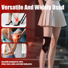 Bnlei therapy wrap on knee and ankle providing targeted heat and light