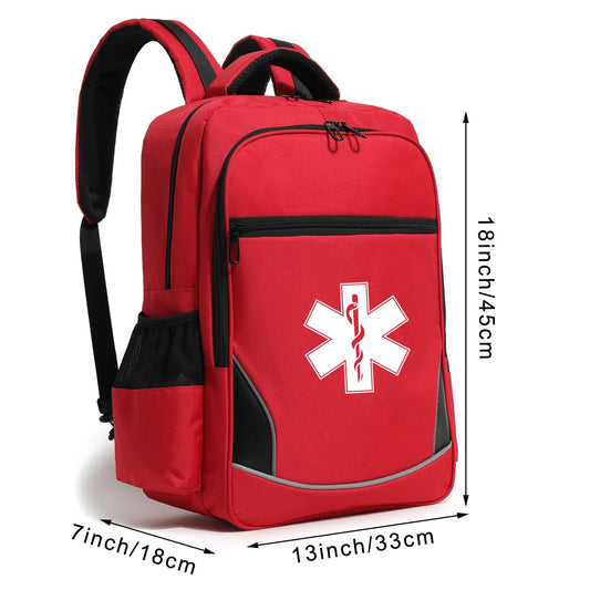 BNYYUG empty first aid backpack interior with two compartments for organization