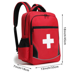 BNYYUG trauma backpack front pockets shown for small tools and supplies.
