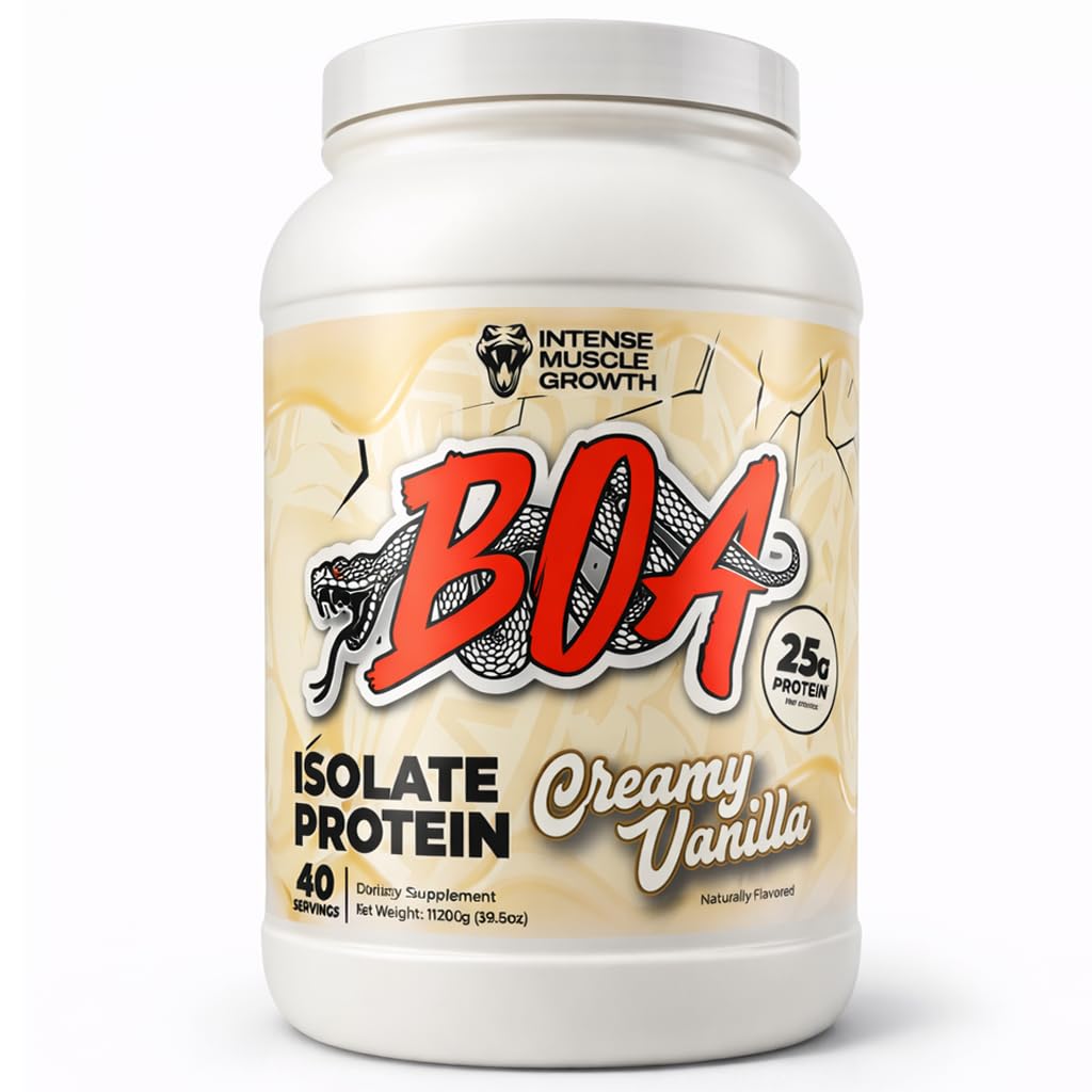 BOA Isolate Protein bottle on a counter for convenient daily use.