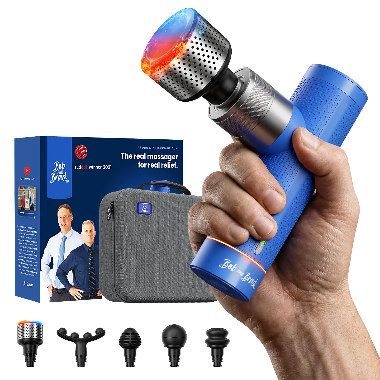 BOB AND BRAD A7 Pro heat therapy to melt tension in back muscles and boost circulation
