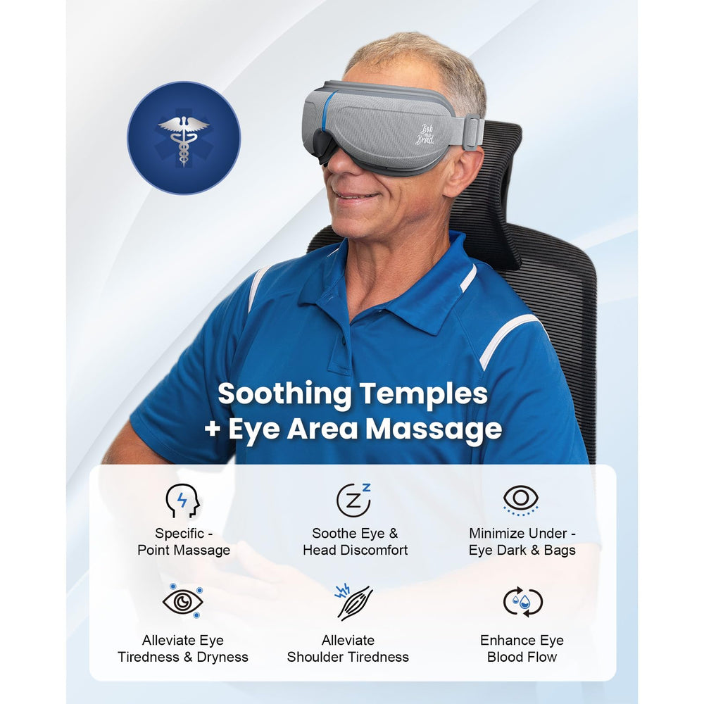 Bob and Brad EyeOasis 2 adjustable headband for secure, customized fit.