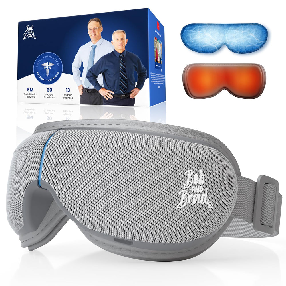 Bob and Brad EyeOasis 2 front view with heated massage for comfort and eye strain relief.