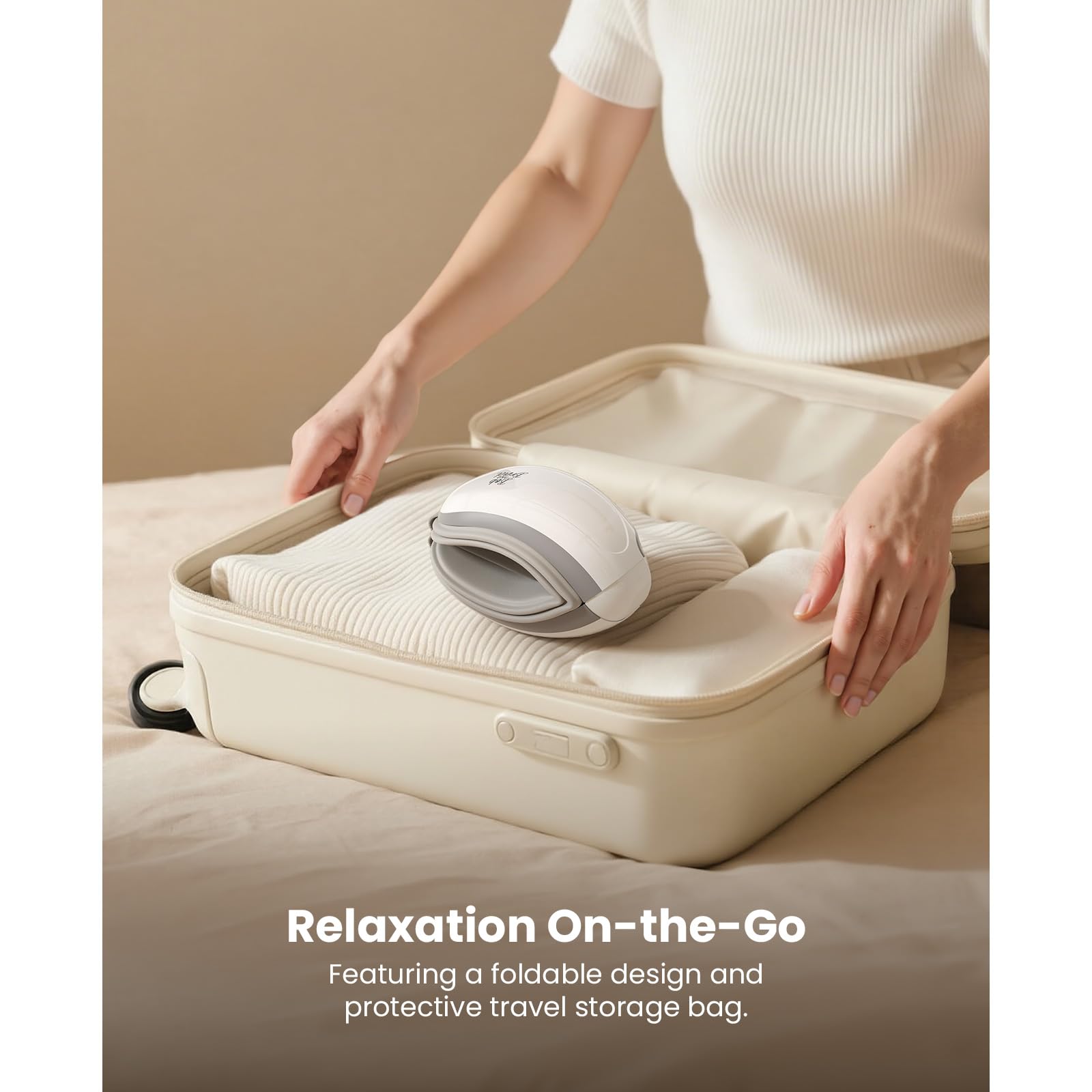 Foldable design with travel case for easy portability.