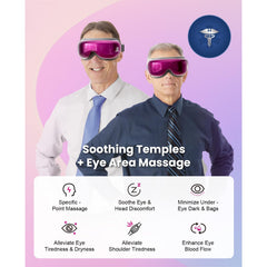 BOB AND BRAD EyeOasis 3 adjustable compression levels for customizable relief.