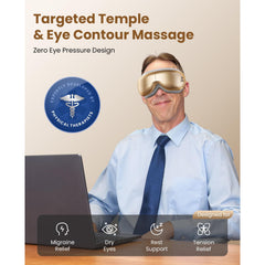 BOB AND BRAD cooling-gel mask attached for targeted eye relief