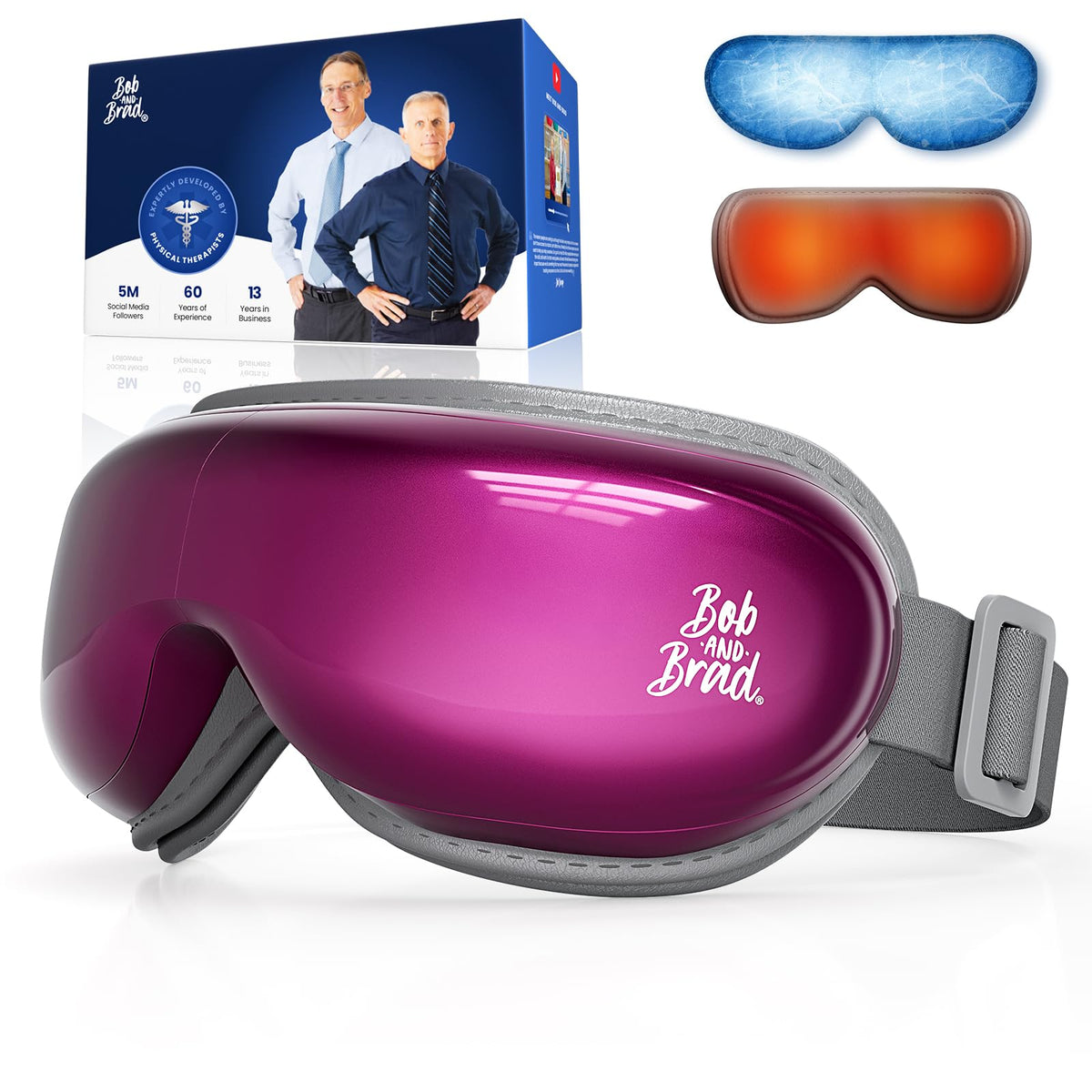 BOB AND BRAD EyeOasis 3 eye massager with heat and cooling for eye comfort.