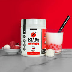 Boba Tea Protein Lychee Beta-Alanine and Betaine support endurance.