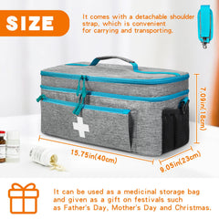 Boczif first aid kit bag ample capacity for home health supplies.