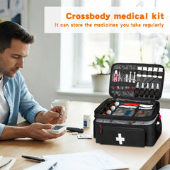 Boczif First Aid Kit multi-pocket design improves overall organization on the go.
