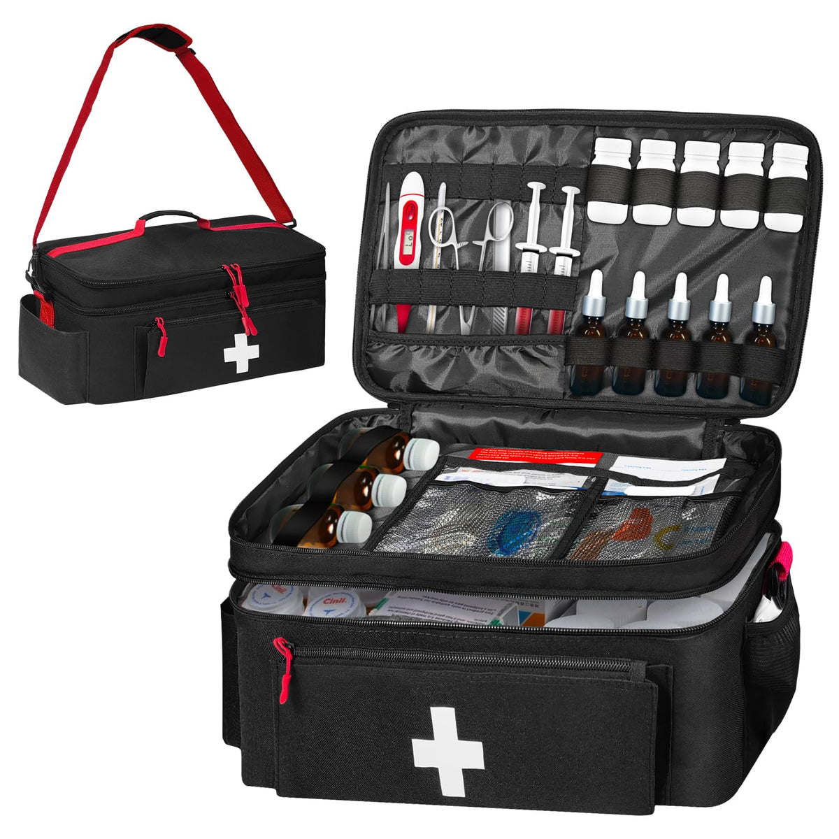 Boczif First Aid Kit waterproof bag protects supplies during outdoor use and travel.