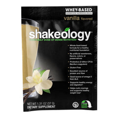 BODi Shakeology Vanilla packet in bag for grab-and-go meals