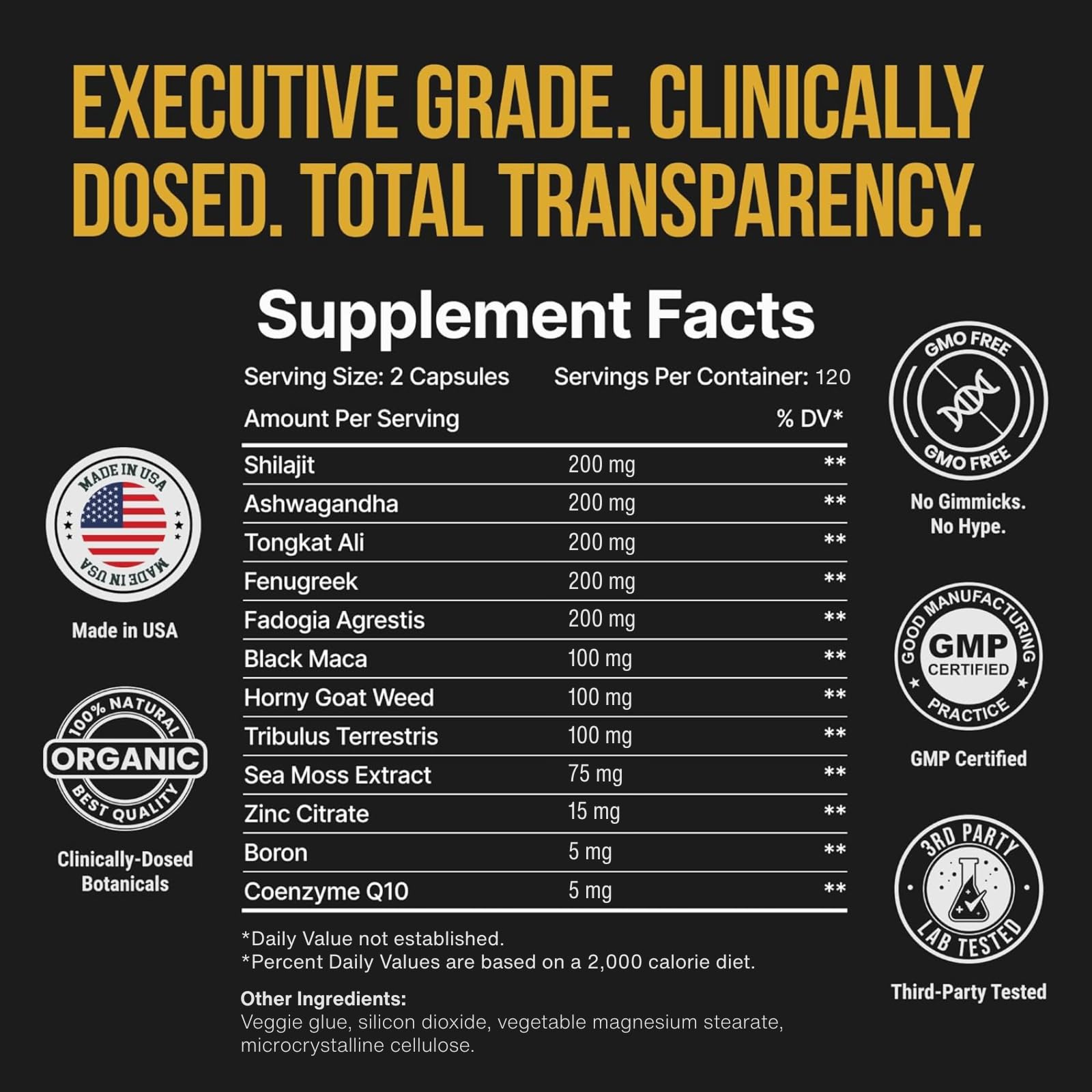 Body C.E.O. 12-in-1 Strength Protocol label highlights ingredients.