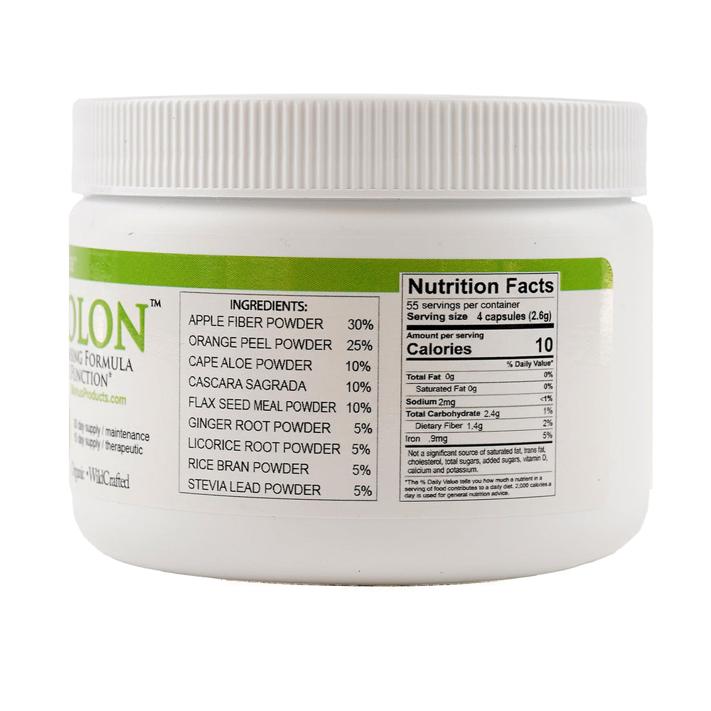 Body Force Colon Formula capsules pack highlighting fiber-rich detox support for daily wellness
