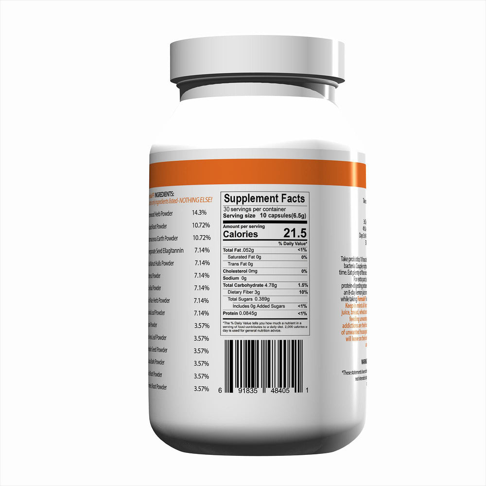 Body Force Formula PF label close-up emphasizes trusted herbal branding and quality.
