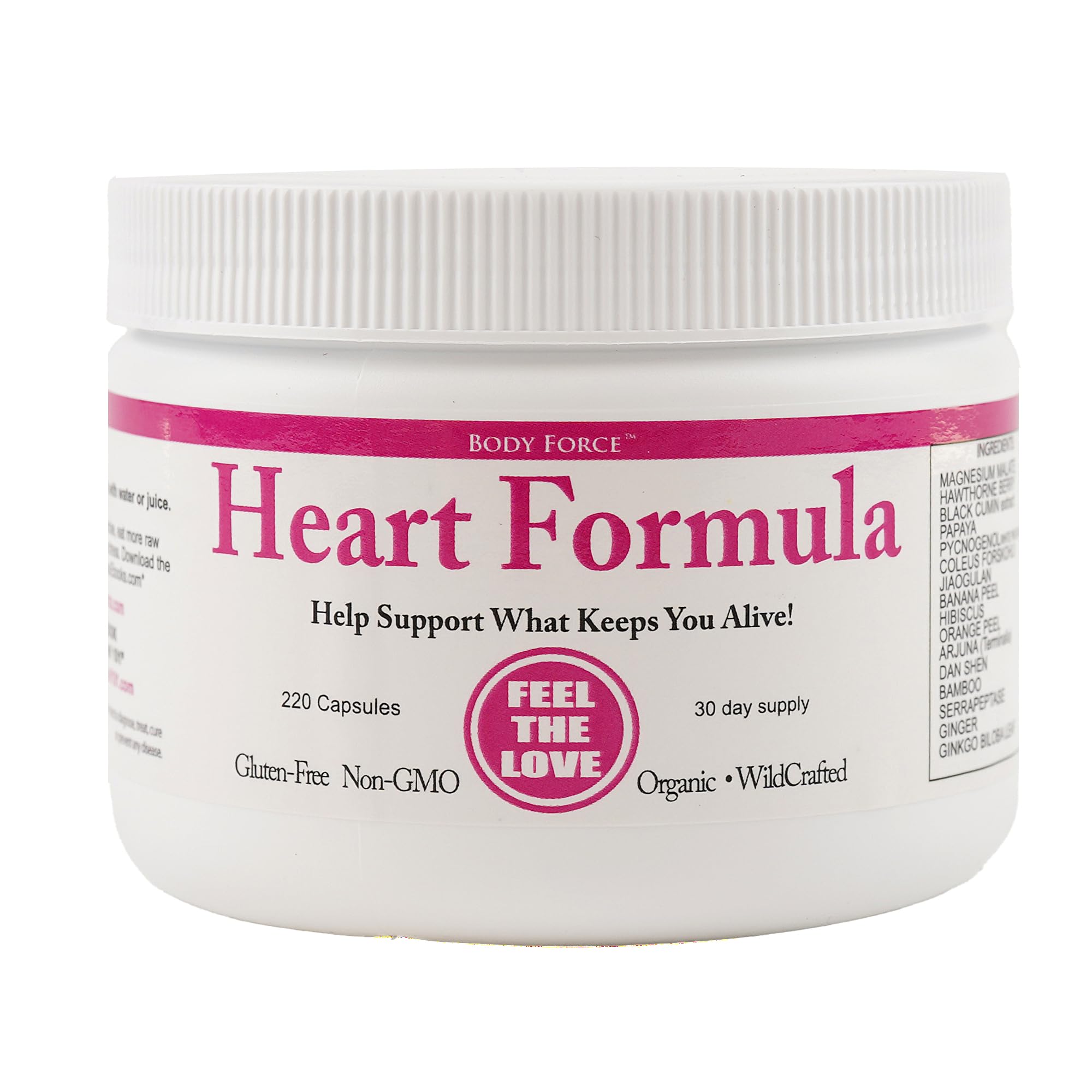 Body Force Heart Formula capsules close-up for daily wellness support
