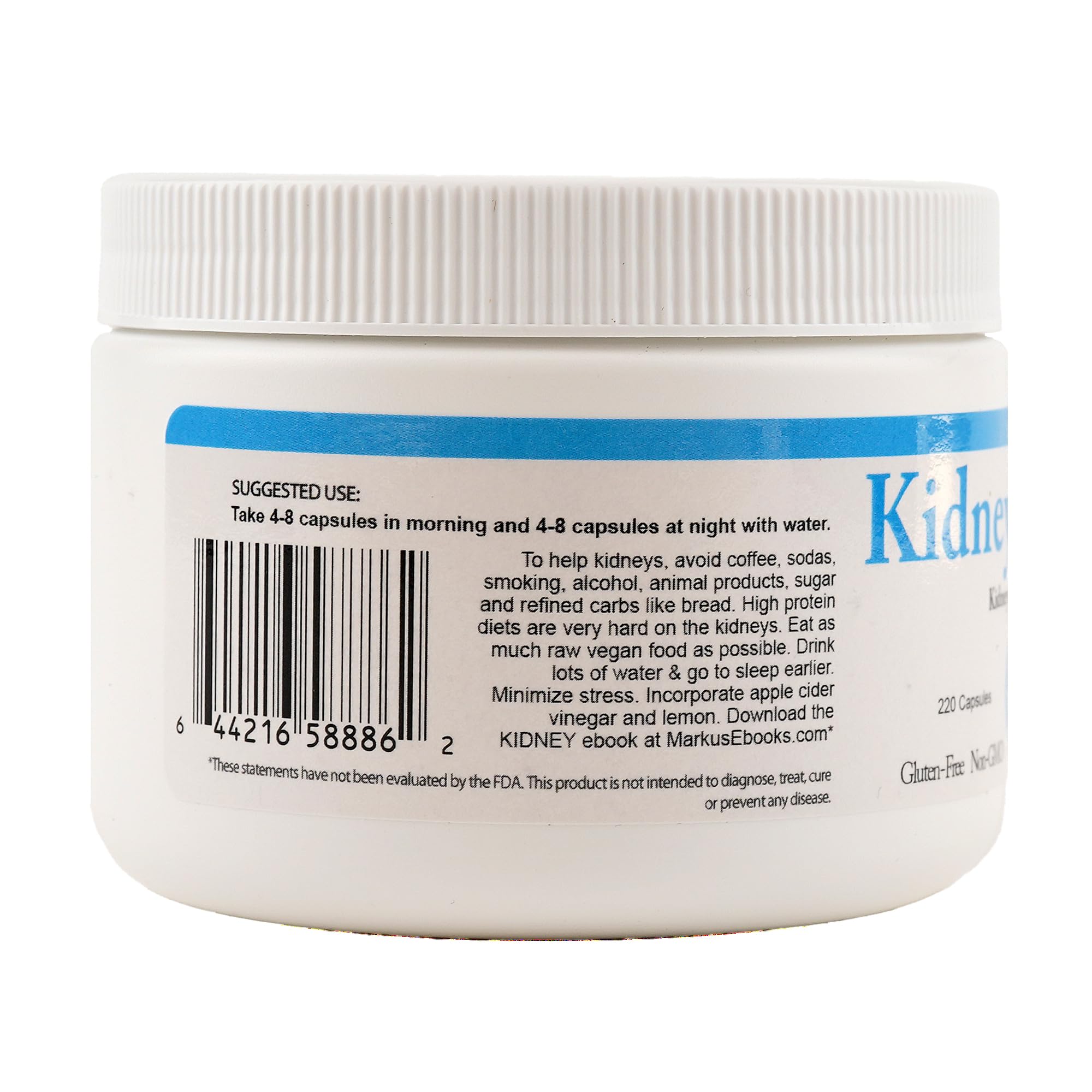Body Force Kidney Formula magnesium malate capsules, may aid daytime energy.