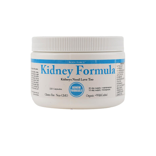 Body Force Kidney Formula nettle leaf bottle, supporting kidney balance and daily wellness.