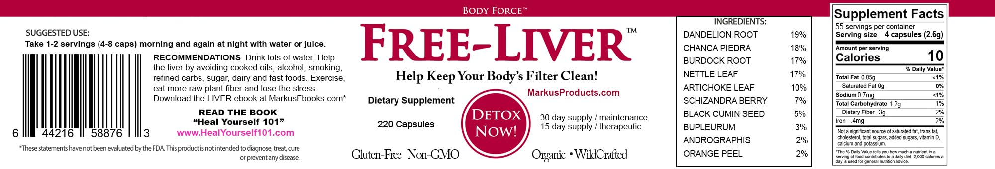 Body Force Liver Formula on a morning setup for routine use.
