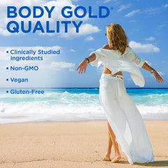 Body Gold Gluten-free vegan label on packaging