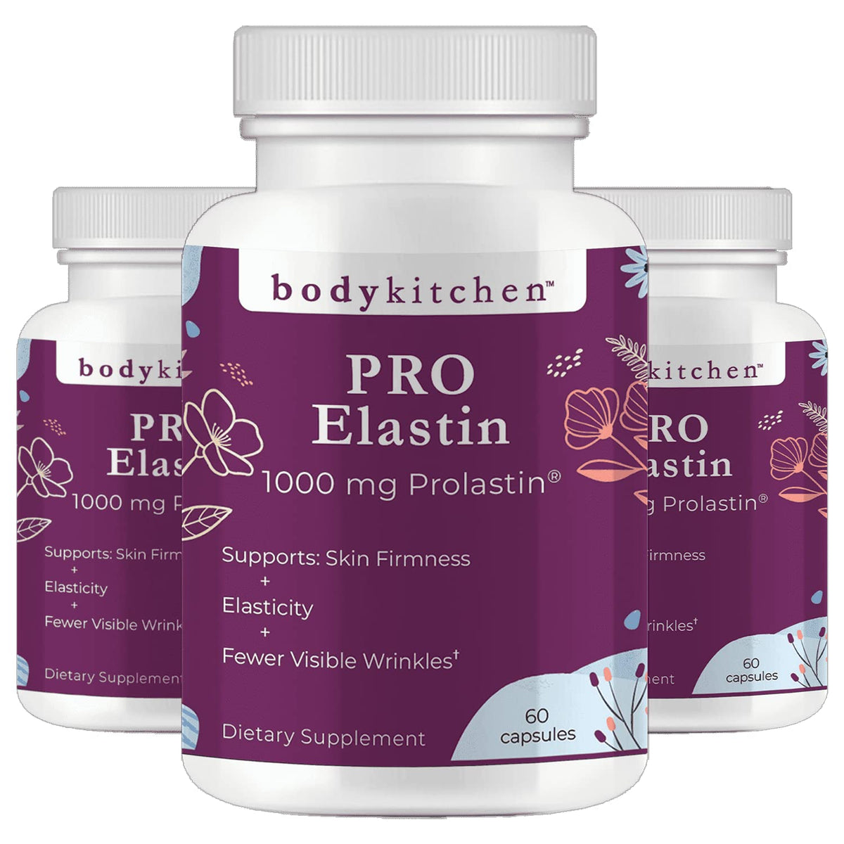 Body Kitchen Pro-Elastin bottle for daily skin elasticity support