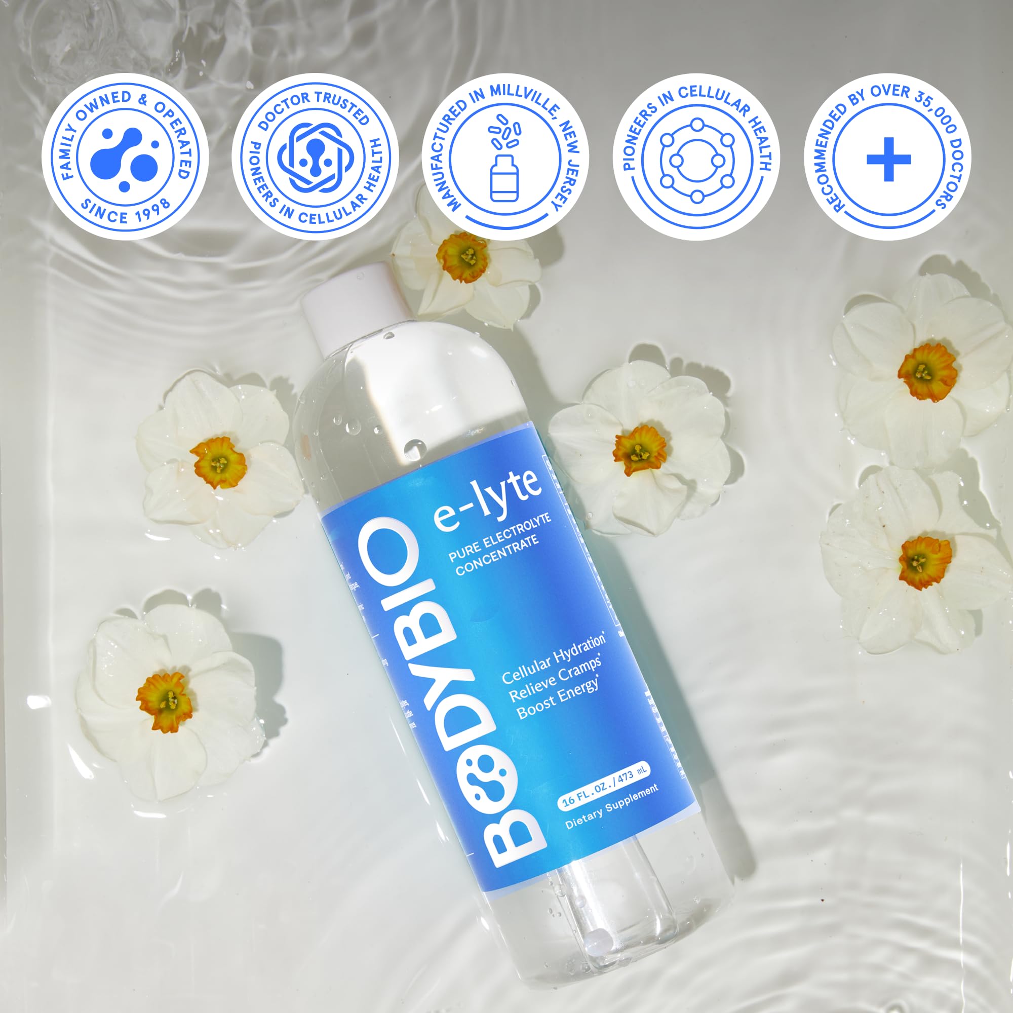 BodyBio e-Lyte athlete using during workout for electrolyte support.