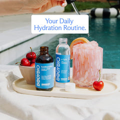 BodyBio e-Lyte quick-mix stir for on-the-go hydration.