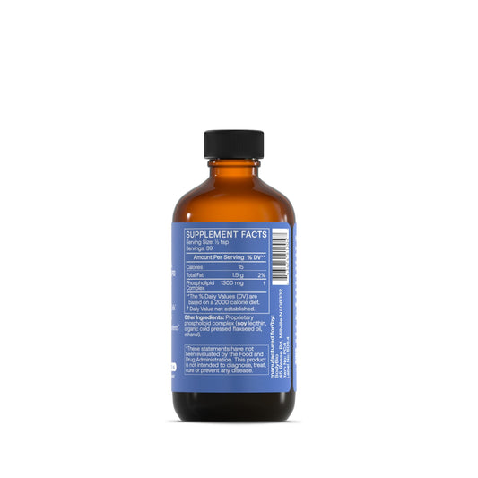 BodyBio PC label front with ingredients and usage details for cognitive support.