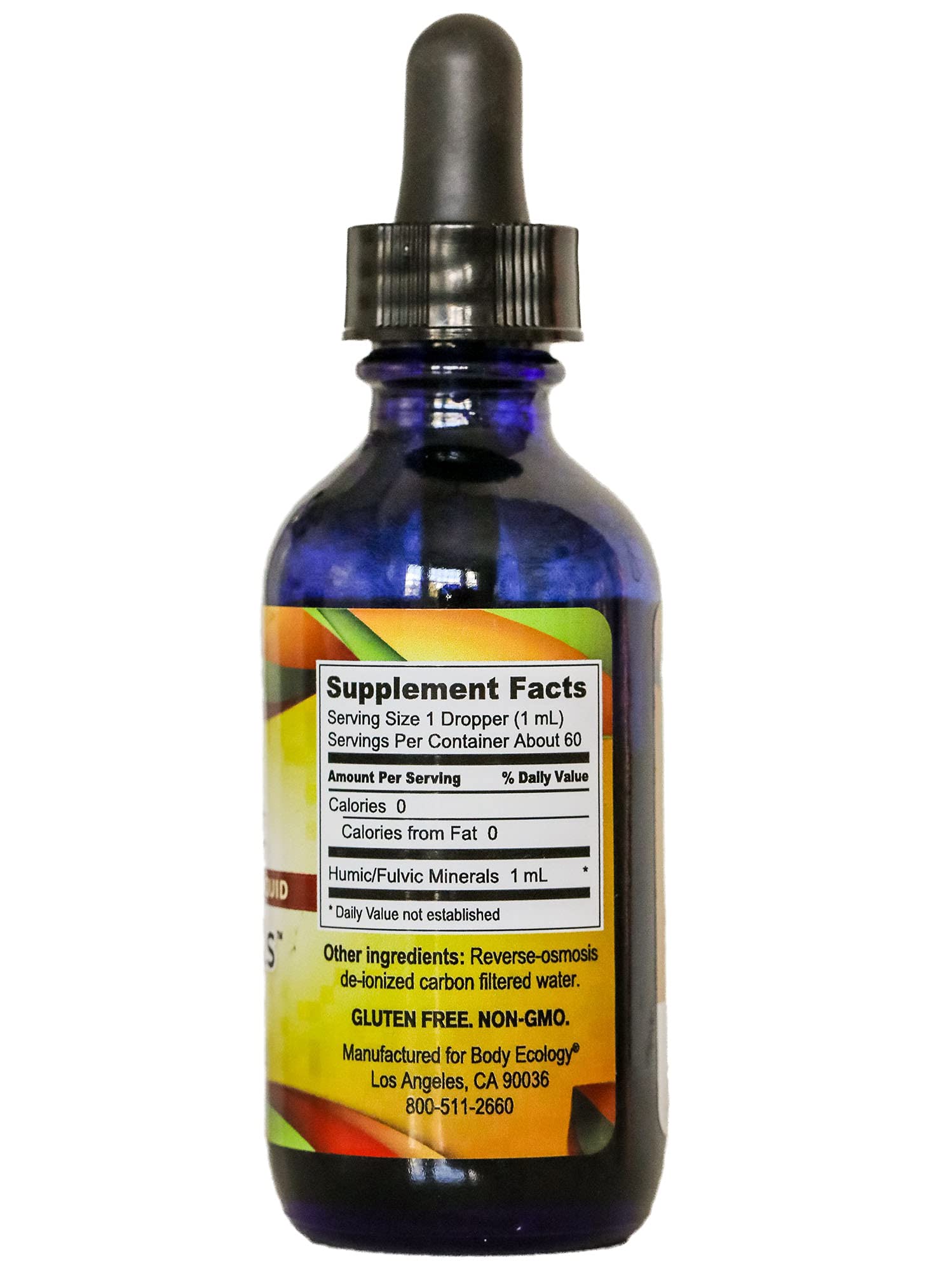 Body Ecology Ancient Earth Minerals dropper demonstrates easy dosing for consistent mineral intake.