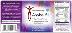 Bodycology Assist SI capsules close-up highlighting small intestine digestion aid