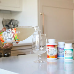Body Ecology EcoPhage serving idea with water for convenient daily intake