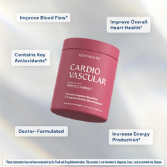 BodyHealth Cardio Vascular ingredients label with CoQ10 and NR.