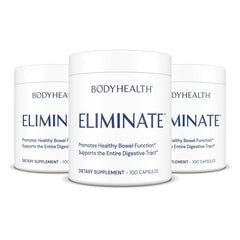 BodyHealth Intestinal Cleanse dosage-spoon showing measured pills for overnight use.
