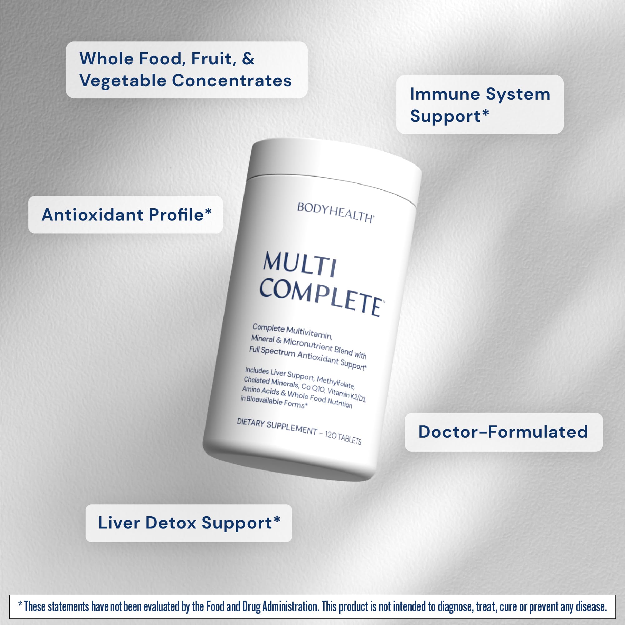 BodyHealth Multi Complete vitamins K2 and D3 for bone support visuals