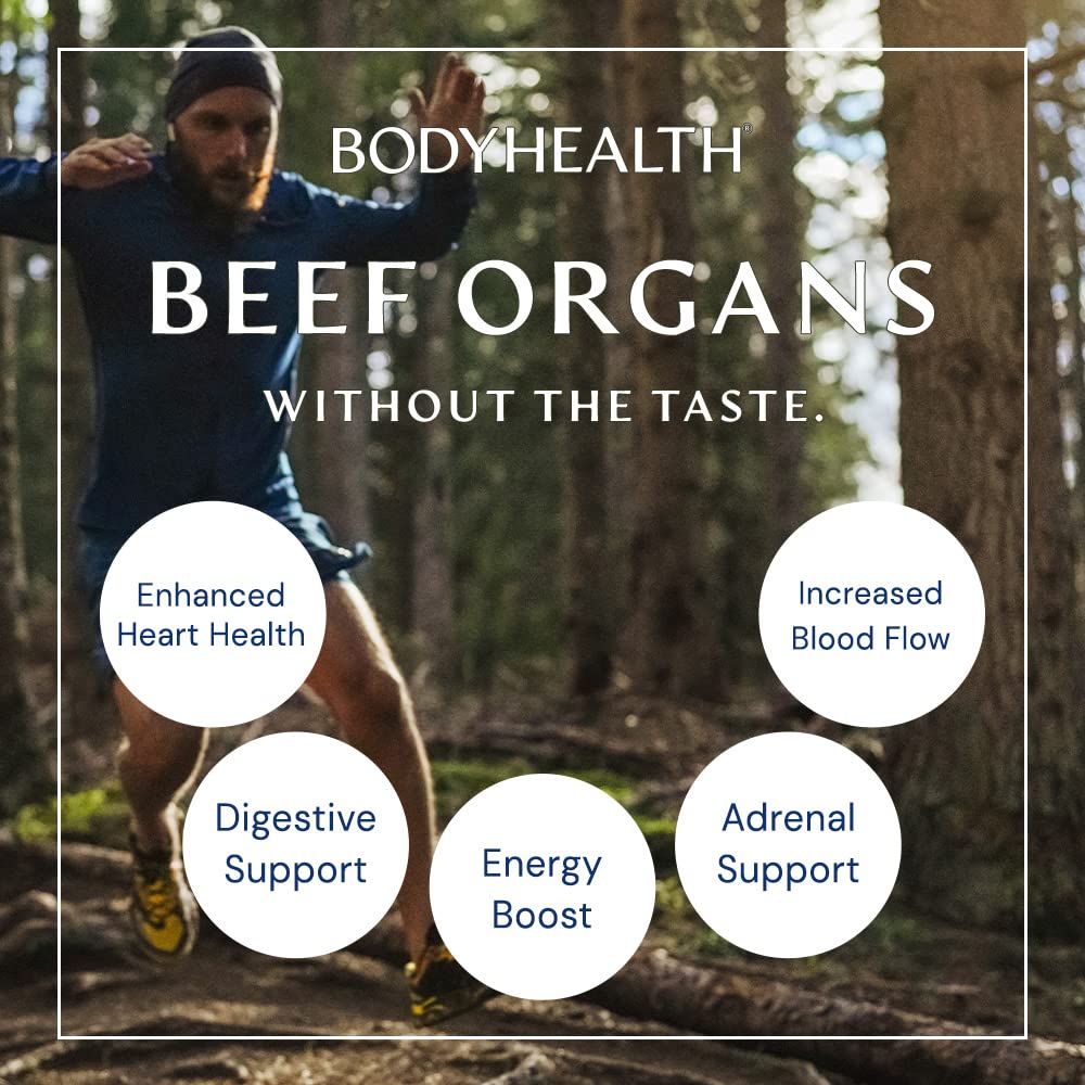 BodyHealth Organ+ grass-fed spleen capsule for immune-support potential.