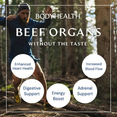 BodyHealth Organ+ grass-fed spleen capsule for immune-support potential.