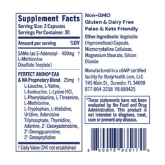 BodyHealth Same 400mg capsule close-up, promotes joint comfort for active days.