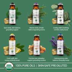 BodyJ4You rosemary roller bottle for scalp and hairline conditioning.