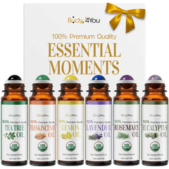 BodyJ4You tea tree roller bottle for targeted skin care and quick absorption.