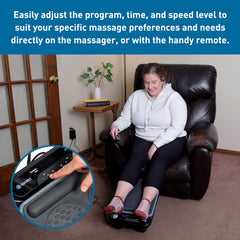 BodyMed Foot Massager portable design fits home or office use.