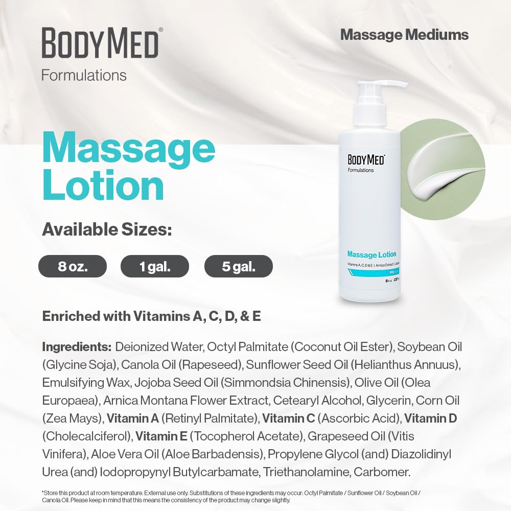 Fragrance-free formula ideal for sensitive skin massage sessions.