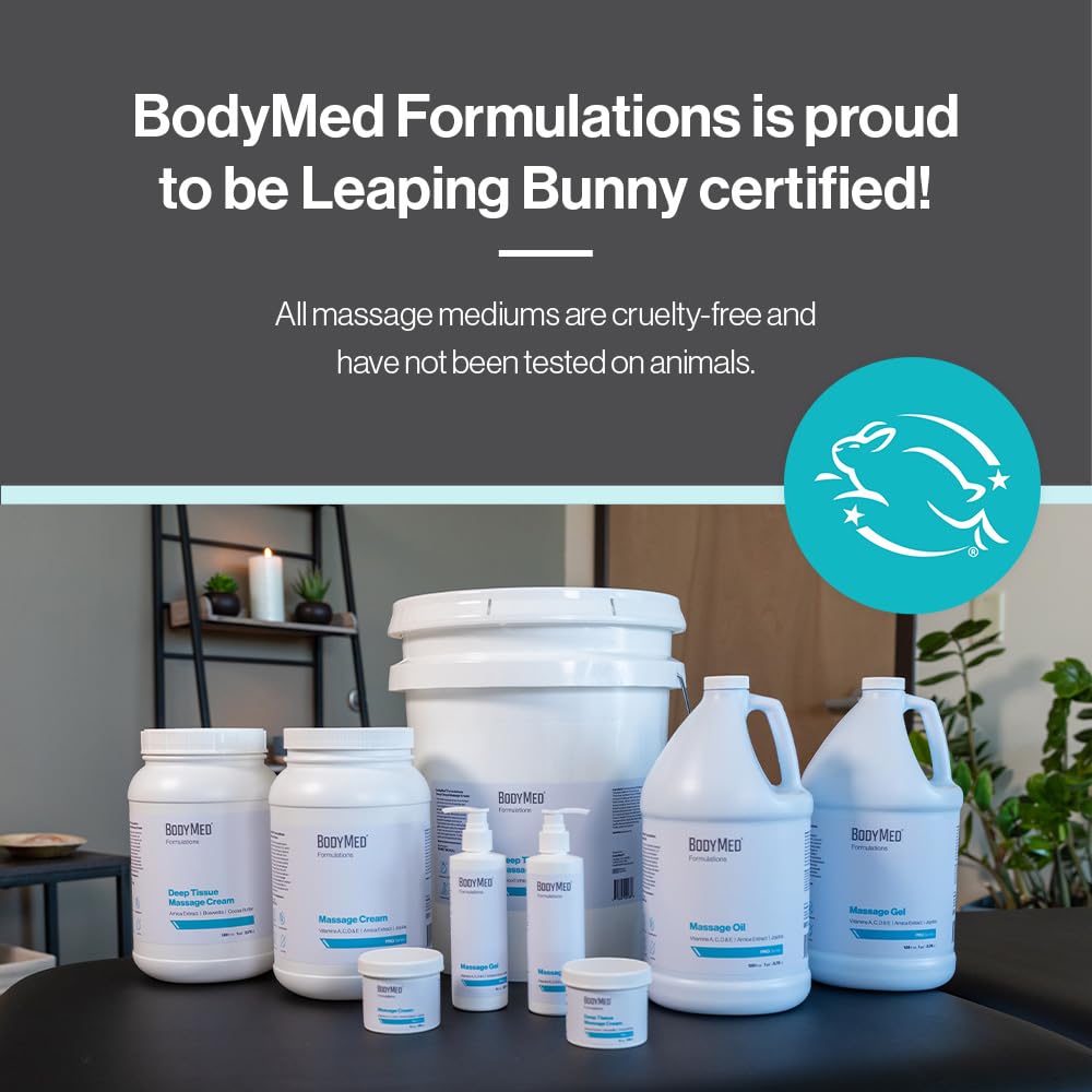 1 gallon bottle of fragrance-free, all-natural massage lotion.